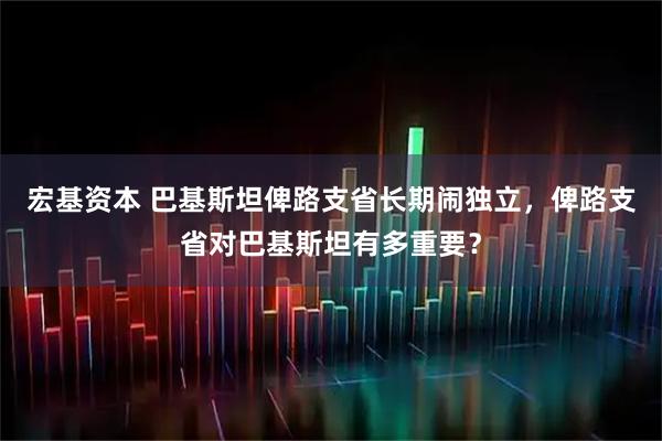 宏基资本 巴基斯坦俾路支省长期闹独立，俾路支省对巴基斯坦有多重要？
