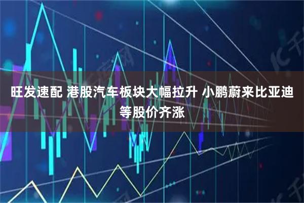 旺发速配 港股汽车板块大幅拉升 小鹏蔚来比亚迪等股价齐涨